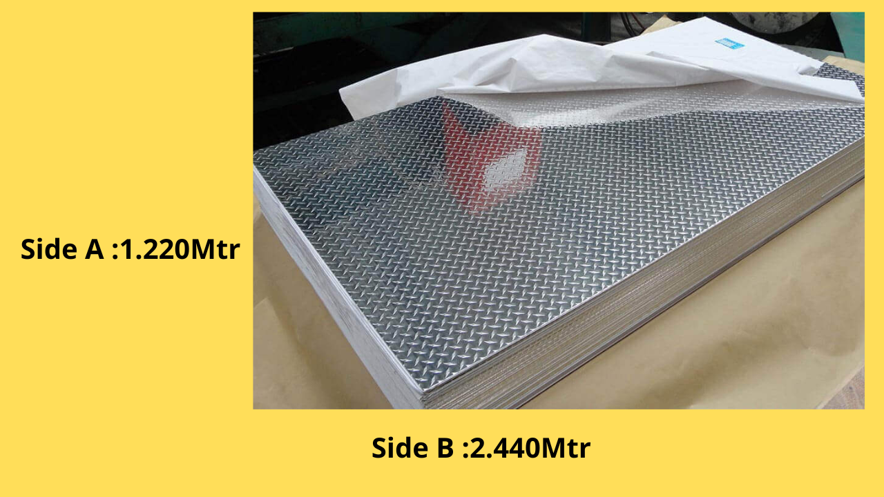 How to calculate weight of aluminium chequer plate? weight calculation formula